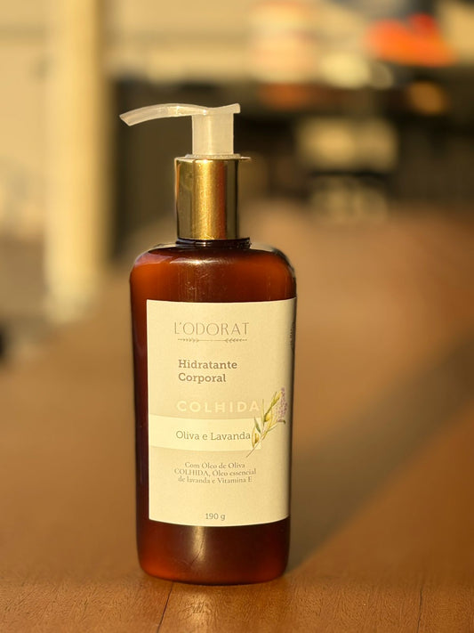 Hidratante Corporal | Azeite COLHIDA e óleo essencial de lavanda